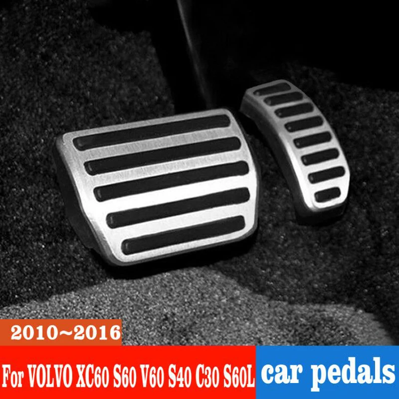 Для VOLVO XC60 S60 V60 S40 C30 S60L 2010 2011 2012 2013 2014 2015 2016 Нержавеющая сталь чехол для педали газа