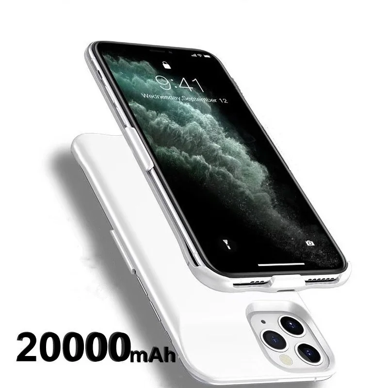 Чехол с внешним аккумулятором 20000 мАч для iPhone 6 6s 7 8 Plus чехол зарядным устройством X