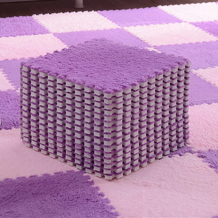 30X30cm DIY мозаика лохматые ковры гостиная спальня мягкий напольный коврик