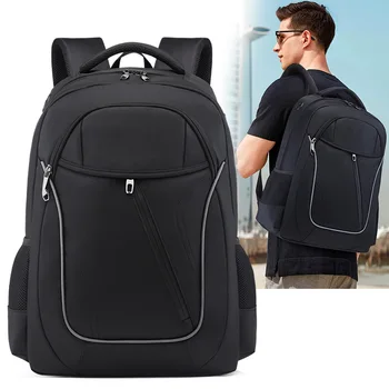 

Dc·MeiLun Man Oxford Large Capacity Backpack Fit 17 inch Laptop USB Charging Multi-layer Travel Male Bag Anti-thief Mochila