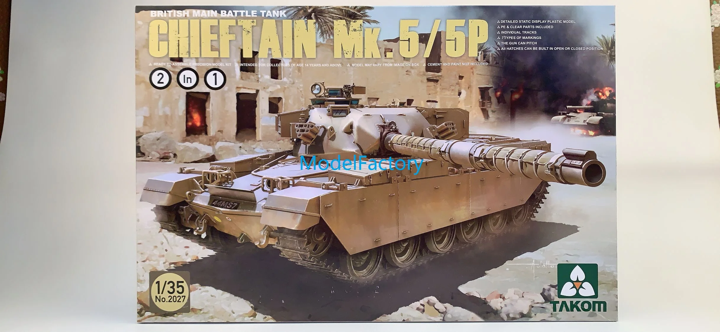 Основной Британский боевой танк TAKOM 2027 1/35 Chief Mk 5/P (2 в 1) |