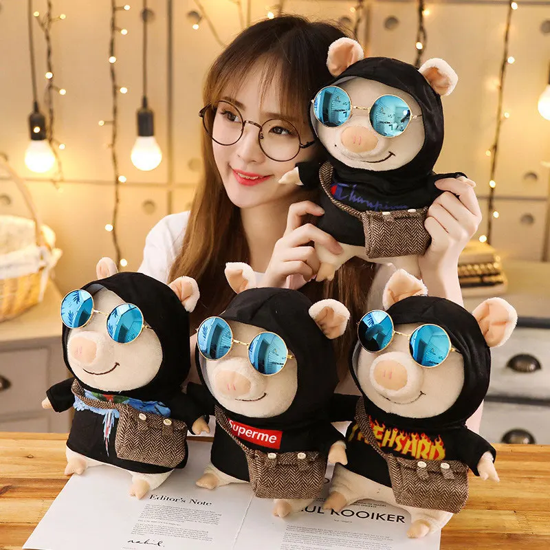 25 см Kawaii кафе свинья плюшевая игрушка Туалетная Мягкая игрушка "поросенок" игрушки милая мягкая плюшевая кукла куклы животных детские игрушки подарок на день рождения