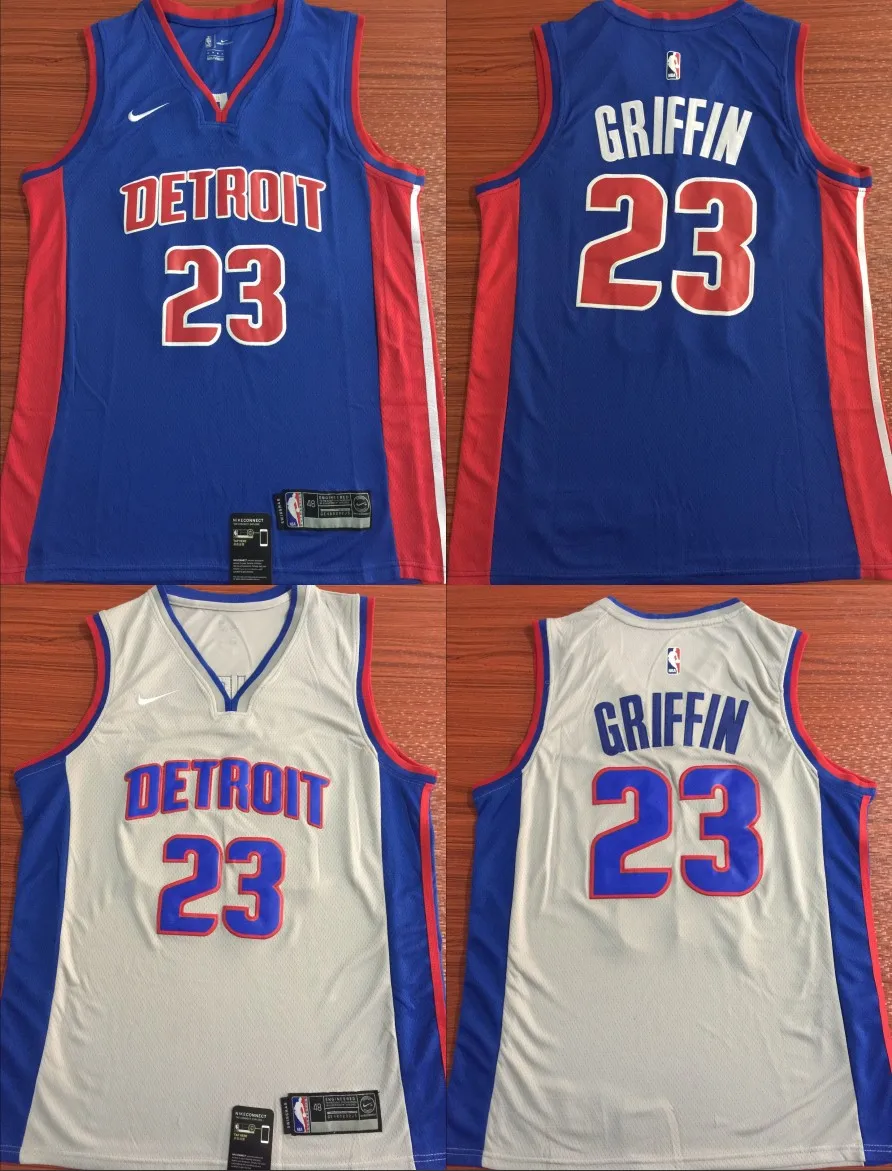 А+++ Качественная мужская одежда для взрослых#23 Блейк Гриффин Джерси Детройт