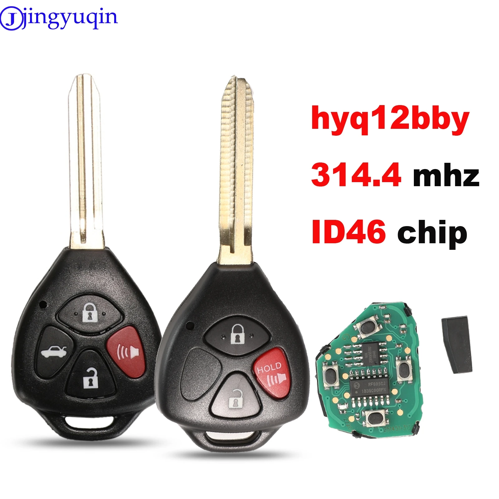 Jingyuqin 10ps HyQ12BBY 314 4 Mhz ID67 3/4 B Автомобильный Дистанционный ключ для Toyota Camry Avalon Corolla