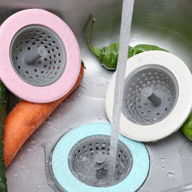 Bathroom Sink Strainer Hair Catcher  Silicone Household Strainer Tool -  Kitchen Hair - Aliexpress