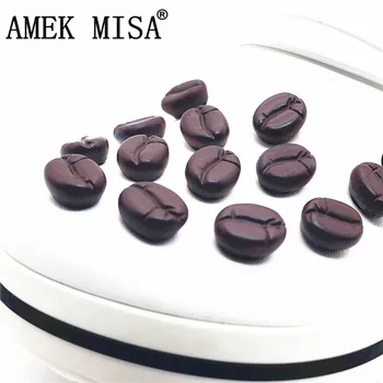 

High Quality Resin Shoe Charms Spoof Simulated Coffee Beans Model Garden Shoe Decoration fit croc jibz Kid's Party X-mas Gift