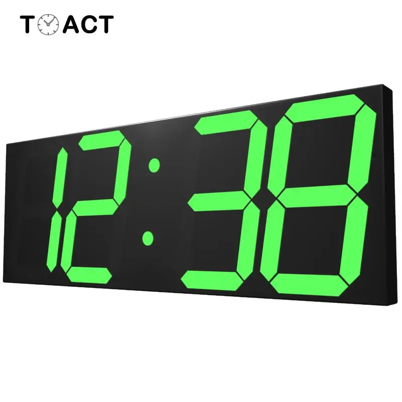 

LED Digital Wall Clock Wake Up Light Large Wall Clock Electronic Stopwatch Timer Weather Station Office Decor Wall Clock USB