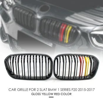 

2x Front Kidney Grille Grill Air Gloss Black New For BMW 1-Series F21 F20 15-17