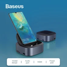 Baseus USB C концентратор usb-хаб к type C док-станция для huawei mate 10 20 Pro samsung S10 S9 к USB 3,0 HDMI 3,5 мм AUX type C концентратор