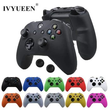 

IVYUEEN for Microsoft Xbox One X S Slim Controller Silicone Skin Case + Analog Sticks Grip Cap for X Box One 1 X S Gamepad