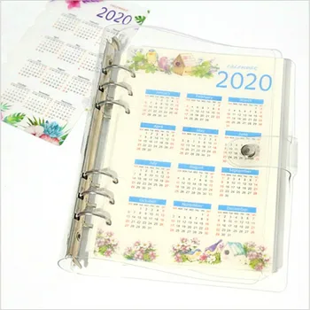 

Fromthenon 2020 Year Calendar Cute 6 Holes PP Index Divider Diary Binder Weekly A5A6 Planner Notebook Refill School Stationery