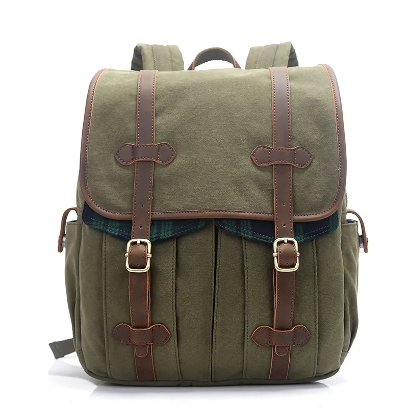 

Canvas Men Travel Backpack Multifunction Large Capacity Male Retro Backpack for Laptop Travel Bag Casual
