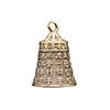 100% Brass Handicraft Die-casting Scripture Bell Car Button Wind Bell Tibetan Bronze Bell Creative Gift Home Decoration Pendant 5