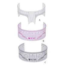 Микроблейдинг многоразовый макияж бровей мерка бровей направляющая линейка перманентные инструменты для бровей