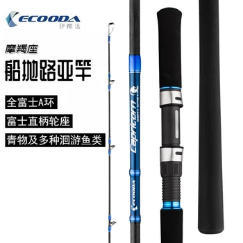 شراءECOODA ECBO إغراء القفز الغزل الصيد رود 2.13 متر 2 قطعة MH العمل PE3 إغراء WT 15-50 جرام قصبة صيد القوارب ظهرت الغزل قضبان