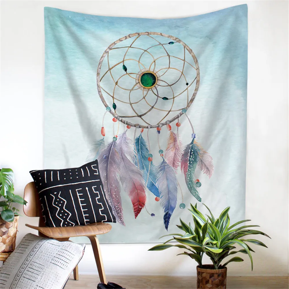 Хипстерский гобелен перья Ловец снов настенный богемный художественный ковер