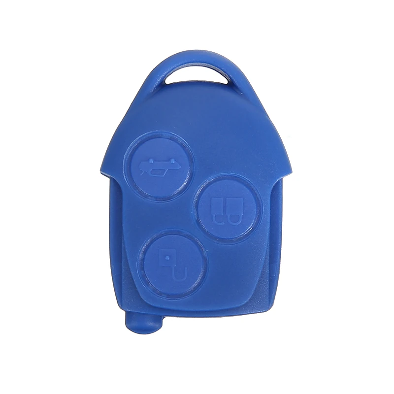 Fit For Ford Transit MK7 2006-2014 3 Buttons Remote Key Case Shell+Battery Auto Key Replacement Blue