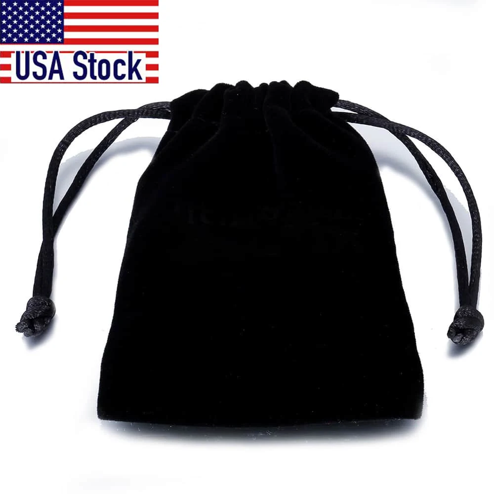 

Drawstring Black Velvet Bag Multi Size 7cm*8cm Jewelry Packaging Velvet Bag Gift Bag BAG01Z6
