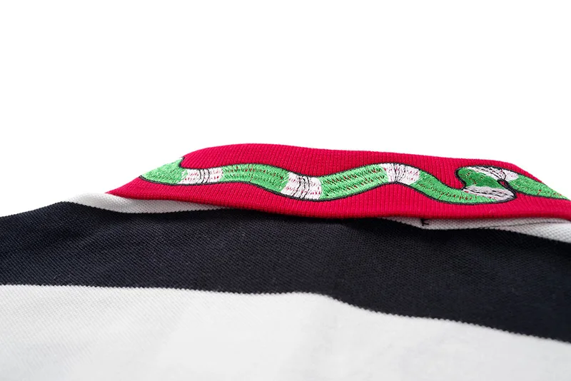High New Novelty 2020 Men Punk Embroidered bee Snake Fashion Polo Shirts Shirt Hip Hop Skateboard Cotton Polo Top Tee #a2 26 H7069a1a65eee40999b2ac8e8d51d6e418