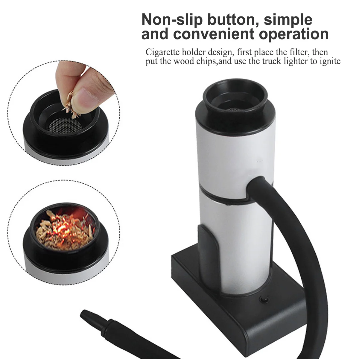 Portable Smoker Gun Small Kitchen Food Smoking Gun with Wood Chips for Bar Meat 