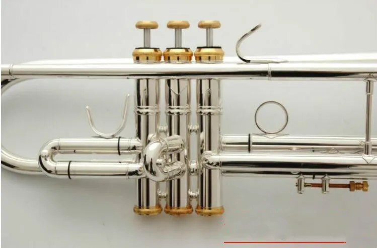 Топ Профессиональный Bb Труба LT180S-37GS посеребренный trompet Instrumento Musicales Profesionales мундштук чехол Подарок