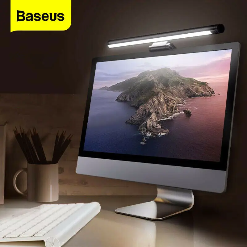 Baseus Computer Monitor Light Adjustable  Hanging Reading Light Screen LED Bar Eye-care Study Table Lamp Office Home