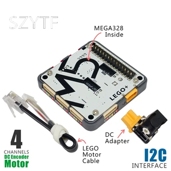 

M5Stack LEGO + Quad Motor Controller Module Compatible Lego Built MEGA328