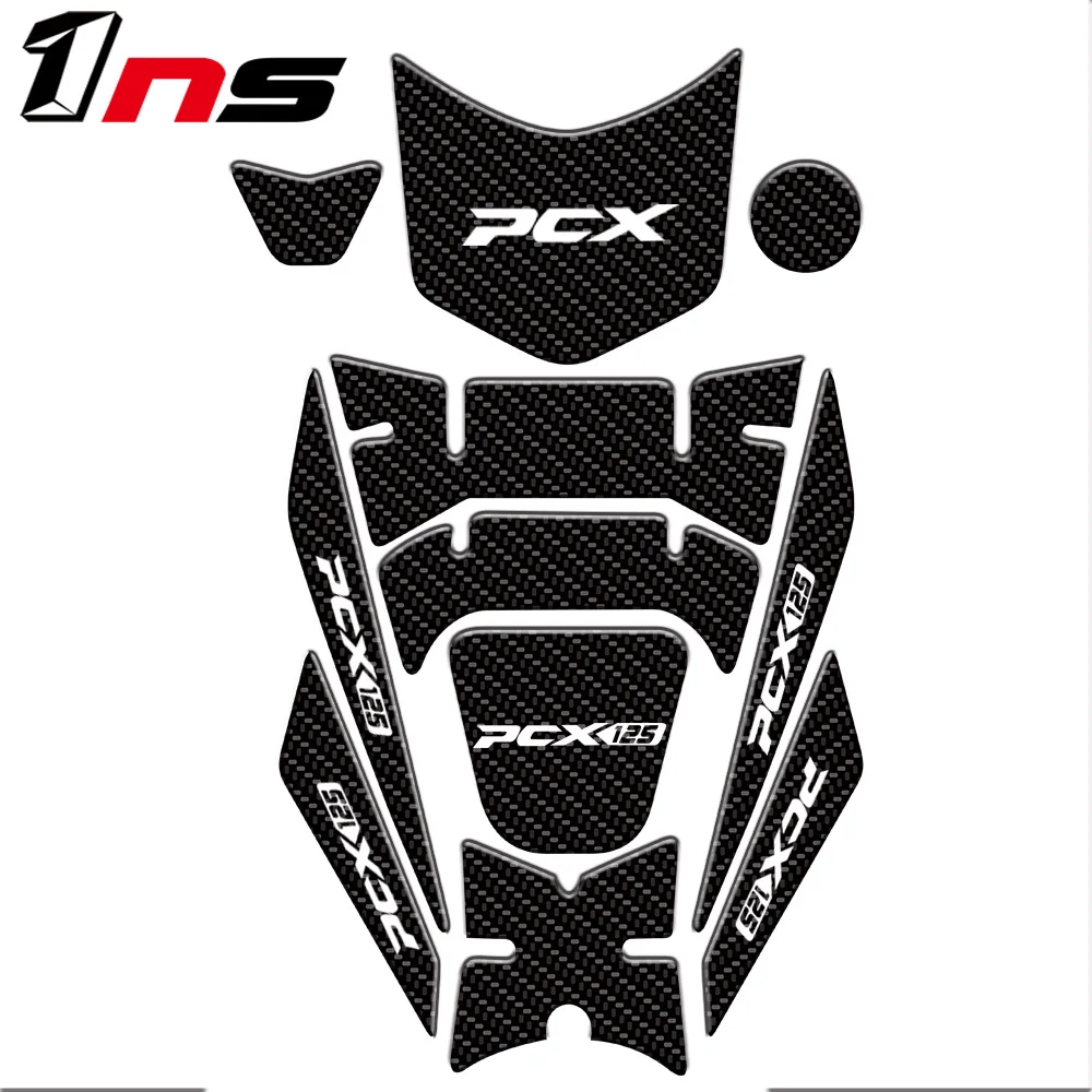 Углеродное волокно обтекатель газа кепки бак защиты стикеры Наклейка для Honda PCX 125 150 PCX125 PCX150