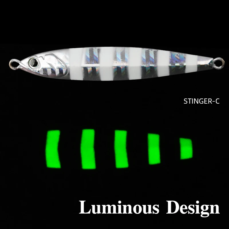 Приманка для рыбалки TSURINOYA STINGER 20 г/30 г/40 г металлическая приманка джиггинга