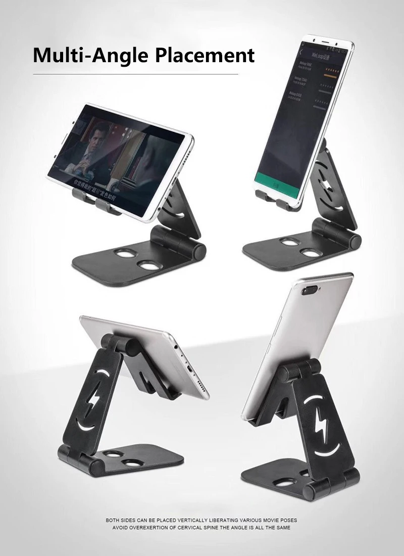 mobile wall stand New Desktop Tablet Holder Adjustable Table Cell Foldable Extend Support Desk Mobile Phone Holders Stand For IPhone IPad Xiaomi mobile phone holder for car