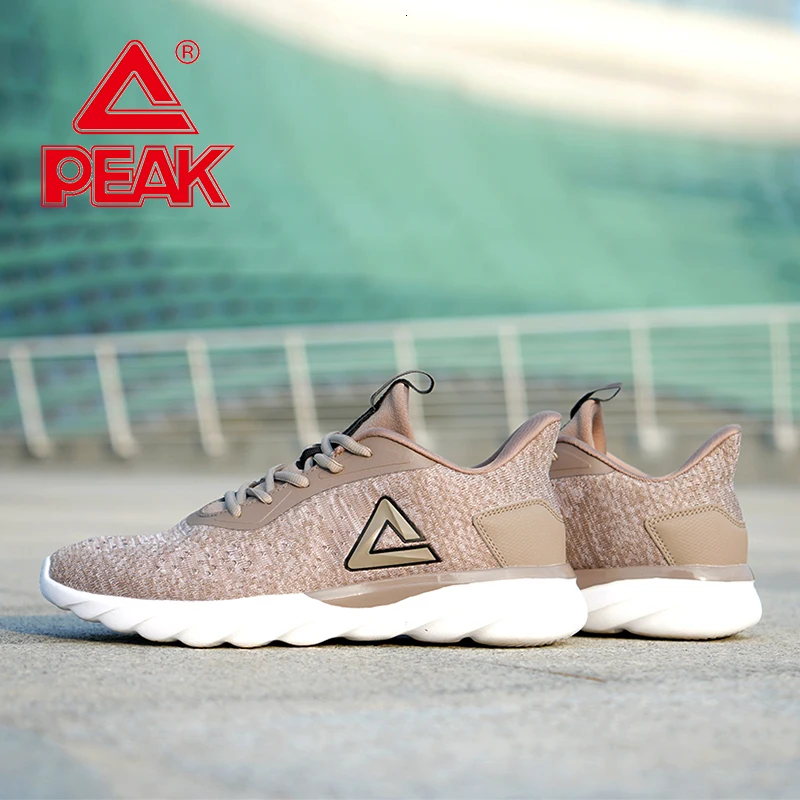 

PEAK Men Running Shoes Ourdoor Jogging Trekking Sneakers Lace Up Athletic Shoes Comfortable Light Soft