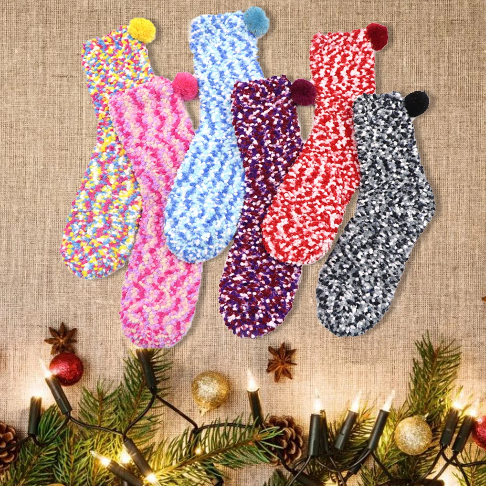 STYLEEA Damen Weihnachtssocken Baumwollmischungs Pantoffel Warmes Socken Weihnachten Geschenk 