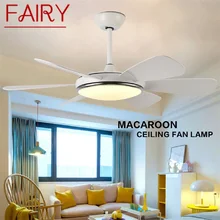 

FAIRY Ceiling Fan LED Light With Remote Control 3 Colors 220V 110V Modern Decorative for Rooms Dining Room Bedroom