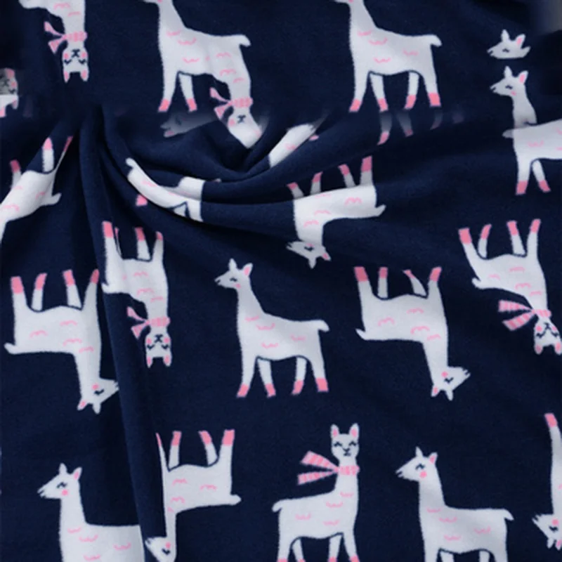 Полметра мультфильм флис ткань для осень зима пижамы бытовой шарф одеяло утолщаются теплые короткие плюшевые ткань T1068 - Цвет: sheep 170cm