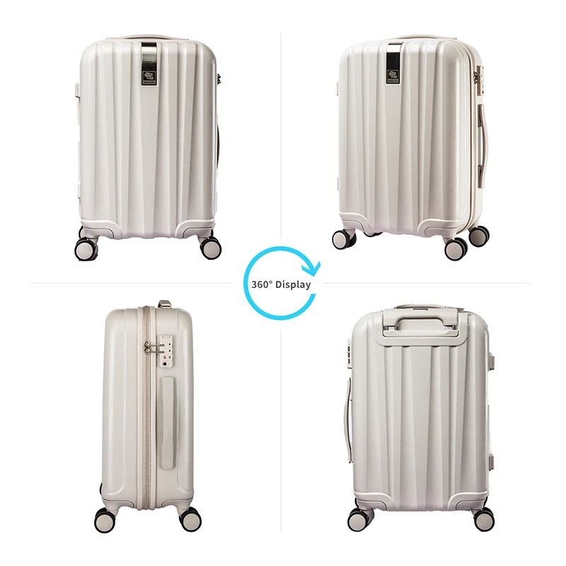 Online Mejor Spinner maleta de viaje bolsa de viaje rueda de balanceo de equipaje de mano para hombres mujeres viaje H80002