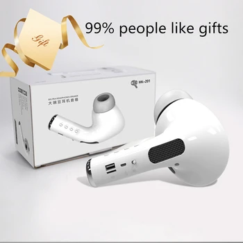 

2020 MK-201 Portable Outdoor G2 Giant Headset Wireless Bluetooth Speakers 3D Stereo Soundbar Boombox Support TF FM AUX Cable Mic