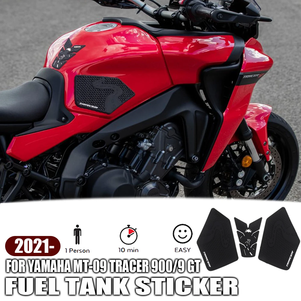 

For TRACER 900 TRACER 9GT 2021Motorcycle Accessories Anti-skid Side Fuel Tank Sticker YAMAHA MT09 Waterproof Pad Rubber Sticker