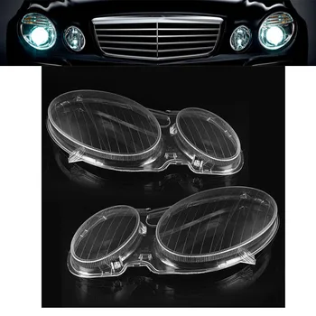 

2PCS Clear Right/Left Car Housing Headlight Lens Headlamp Lense Shell Cover Lamp Assembly for Mercedes/Benz E CLASS W211 02-08