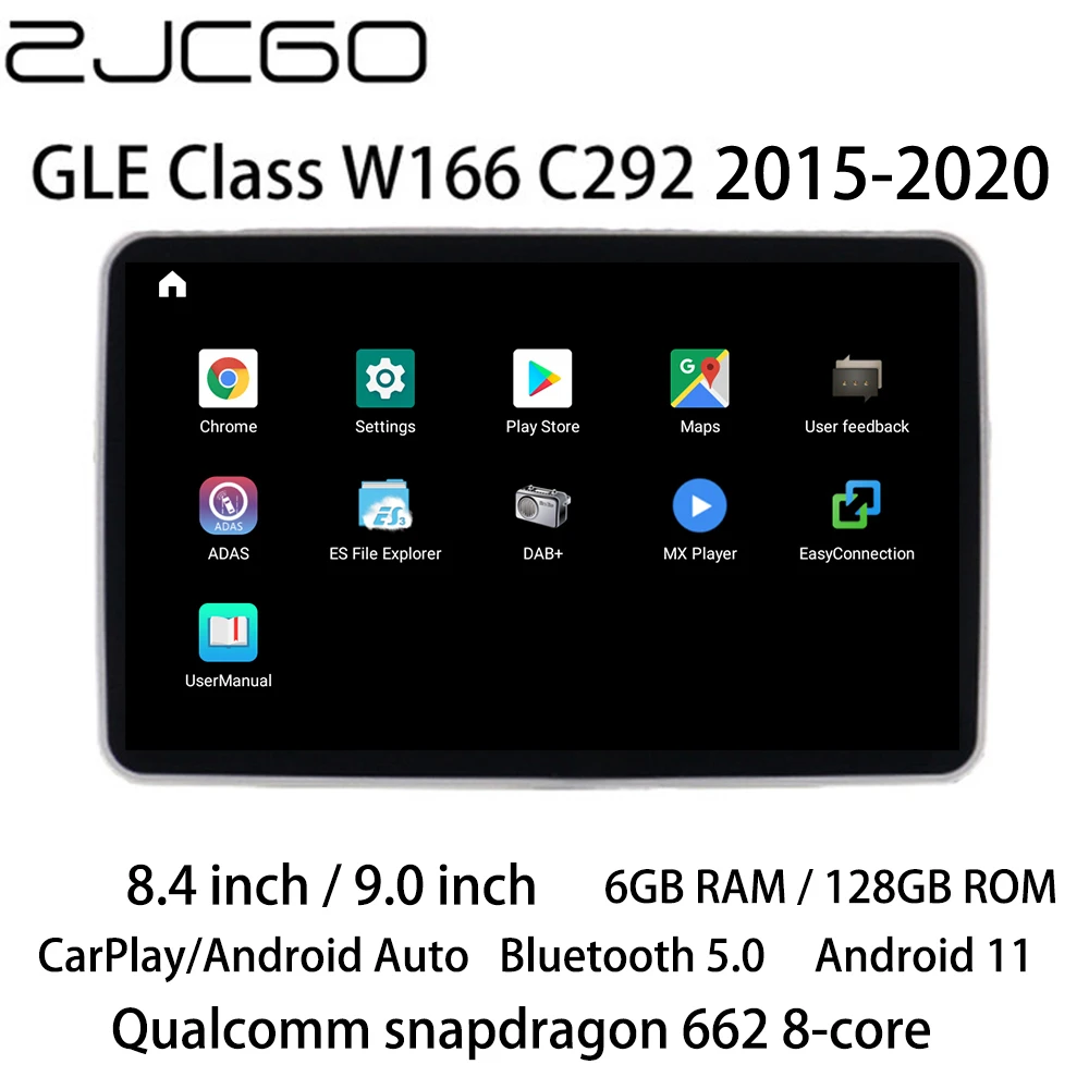 Zjcgo Car Multimedia Player Stereo Gps Radio Navigation Android Screen For Mercedes Benz Gle Class W166 C292 Gle63 Gle350 Gle320 Car Multimedia Player Aliexpress