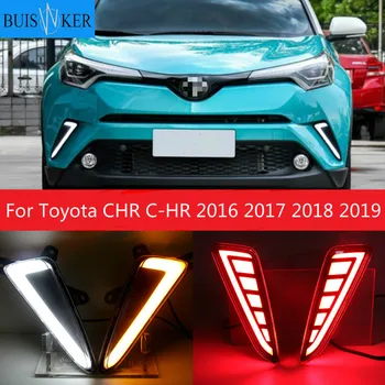 

For Toyota CHR C-HR 2016 2017 2018 2019 LED Daytime Running Turning Signal Light DRL Fog Lamp Brake light Lamp