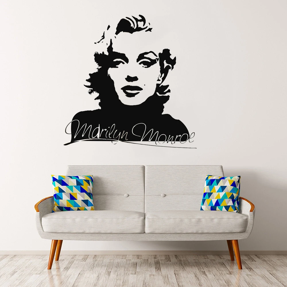 

Marilyn Monroe Beauty Salon Bedroom Decoration Beautiful Women Home Decoration Vinyl Art Design Wall Sticker Decals