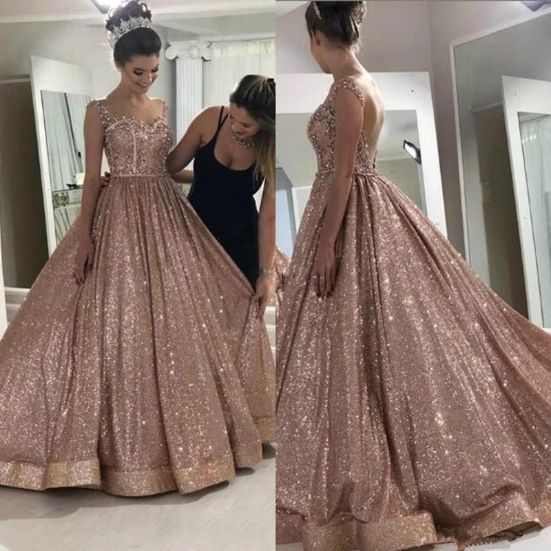 gold evening wear dresses