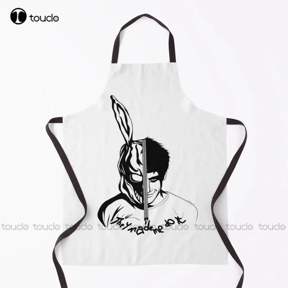 

Donnie Darko they made me do it by Mallory Vinson Apron Cosmetology Aprons Garden Kitchen Household Cleaning Custom Apron