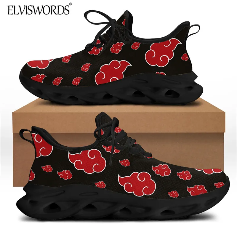 ELVISWORDS мужские модные спортивные кроссовки 2021 Новые Аниме Akatsuki с логотипом на