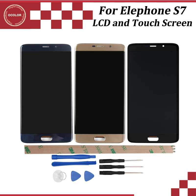 Ocolor для Elephone S7 ЖК дисплей и сенсорный экран FPC HTF055F115 в сборе Часть 5 &quotаксессуары +