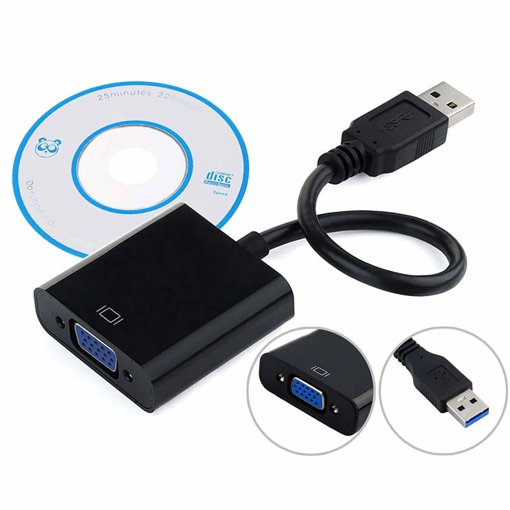 USB 3,0 к VGA адаптер мульти-дисплей видео конвертер 1080P внешняя видео карта адаптер для ноутбука ПК HDTV монитор проектор