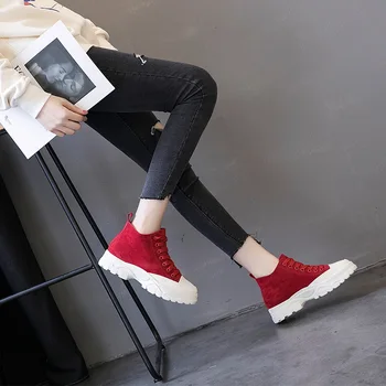 

Spring Autumn Fashion Sports Women's Shoes New Genuine Leather Lacing Color Matching Soft Comfortable Round Head Casual Shoes