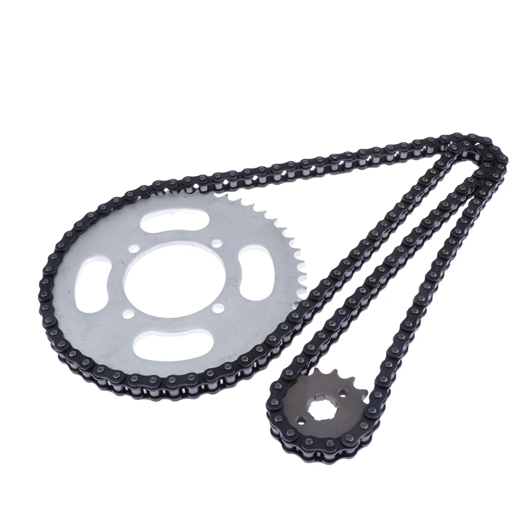 48/15T 48/15 Tooth Rear Sprocket + Chain for   T8150 Motorcycle Dirt Bikes