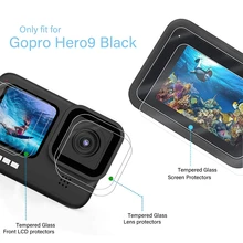 Tempered Glass Screen Protector For GoPro Hero 9 Black Lens Protection Protective Glass For Go Pro Hero9 Action Camera Accessory