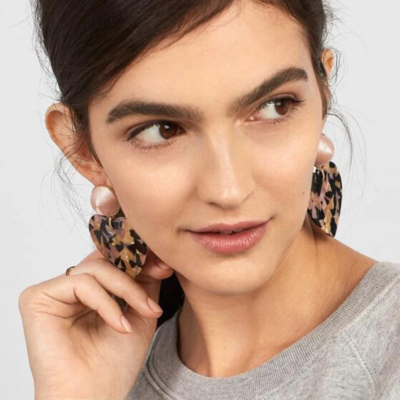 best-lady-bohemian-brown-resin-za-stud-earrings-wedding-gifts-new-layer